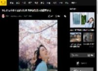 吴倩时隔十年重回武汉樱海 身穿蓝色连衣裙甜美灵动