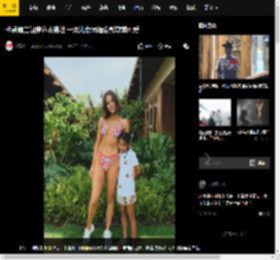 卡戴珊三姐穿泳衣带娃 一双儿女同框合影软萌可爱
