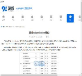 四级submission原题 - 91手游网